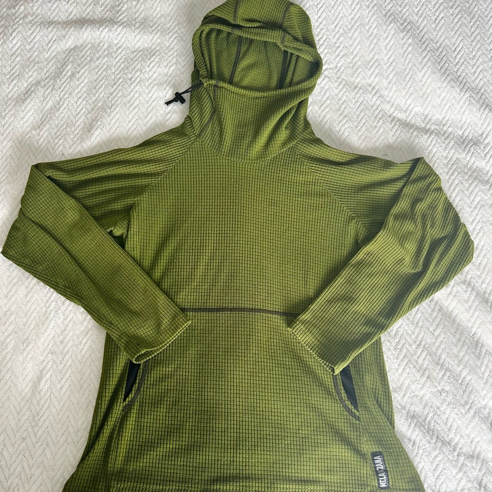 Melanzana Olive Grid Hoodie